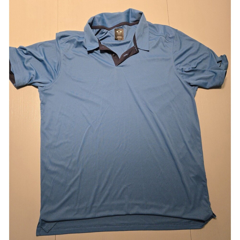 Oakley Regular Fit Golf Polo Shirt Mens XL blue